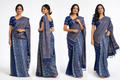 Royal Indigo Heritage Saree
