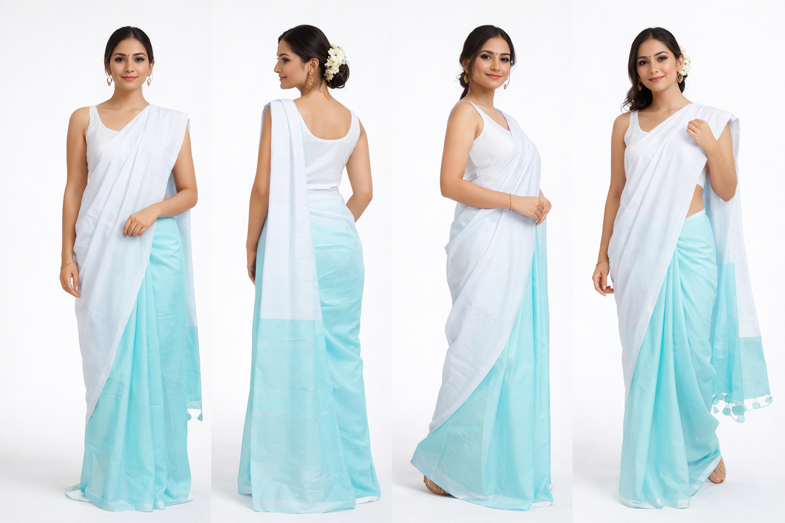 Ocean Mist Saree