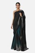 Black Teal Signature Saree